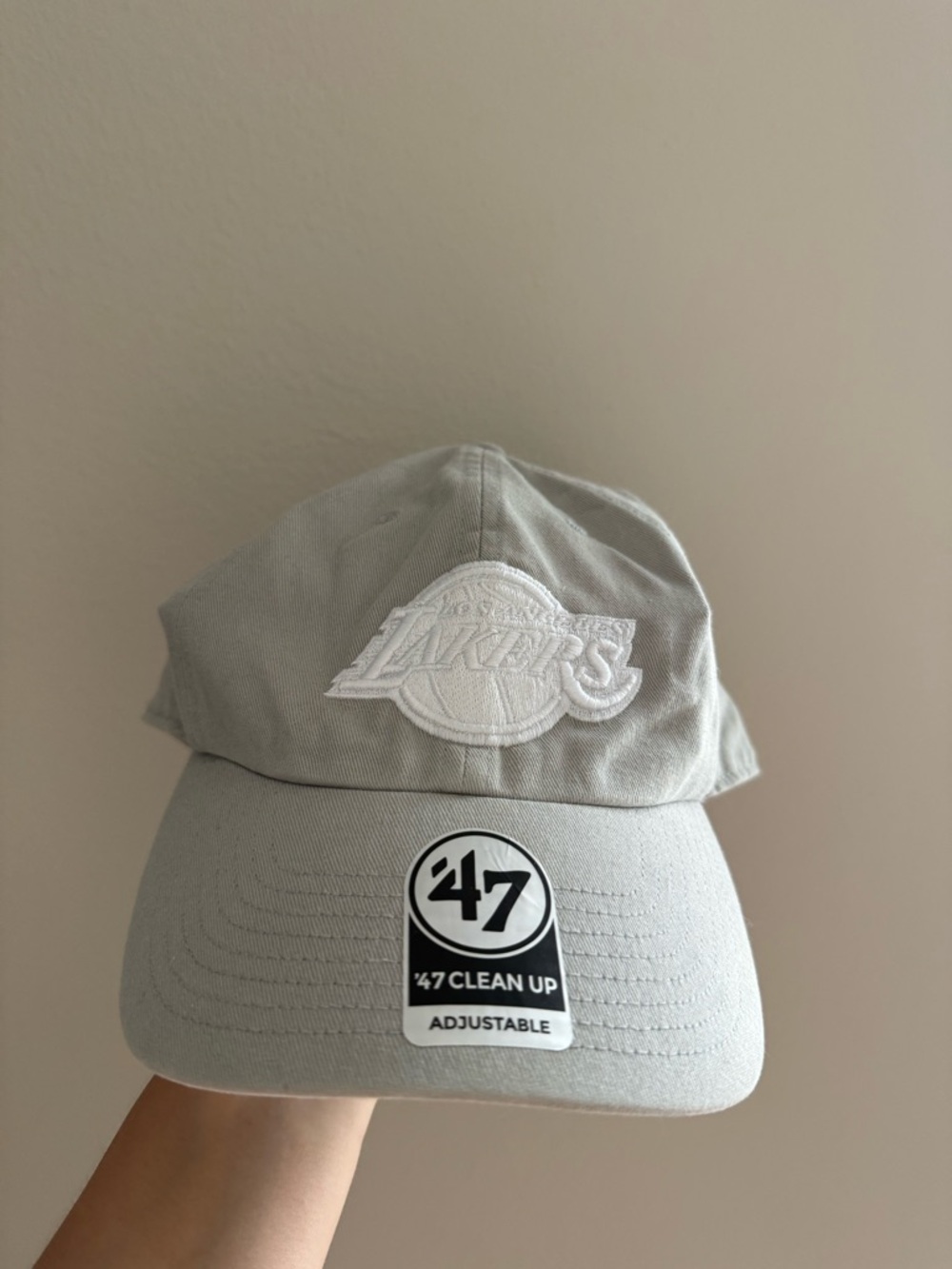 '47 Light Gray Adjustable Baseball Cap with White Tag